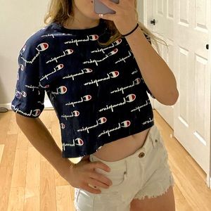 XS champion crop tee